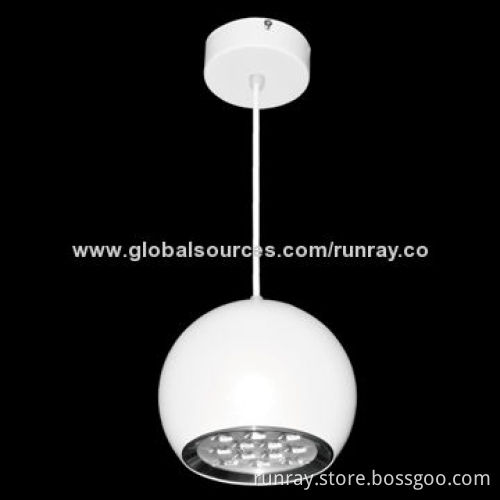 12W LED Pendant Lights, 85-265V AC, 80 to 110lm/W, Bridgelux/Epistar/Epileds Chips, CE-marked